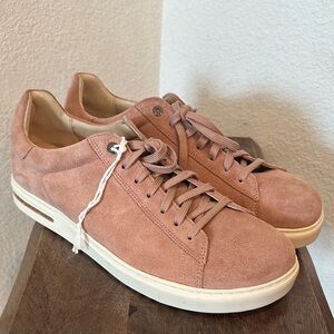 BIRKENSTOCK Sneakers Bend Low Suede Leather Pink Clay Size 44 M 11